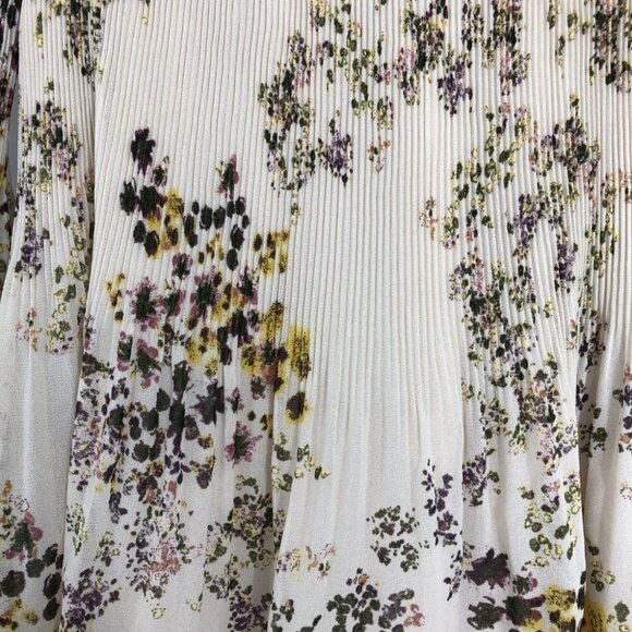 Aritzia Wilfred Talence Floral Chiffon Off The Shoulder Blouse Size XS - Picture 14 of 16